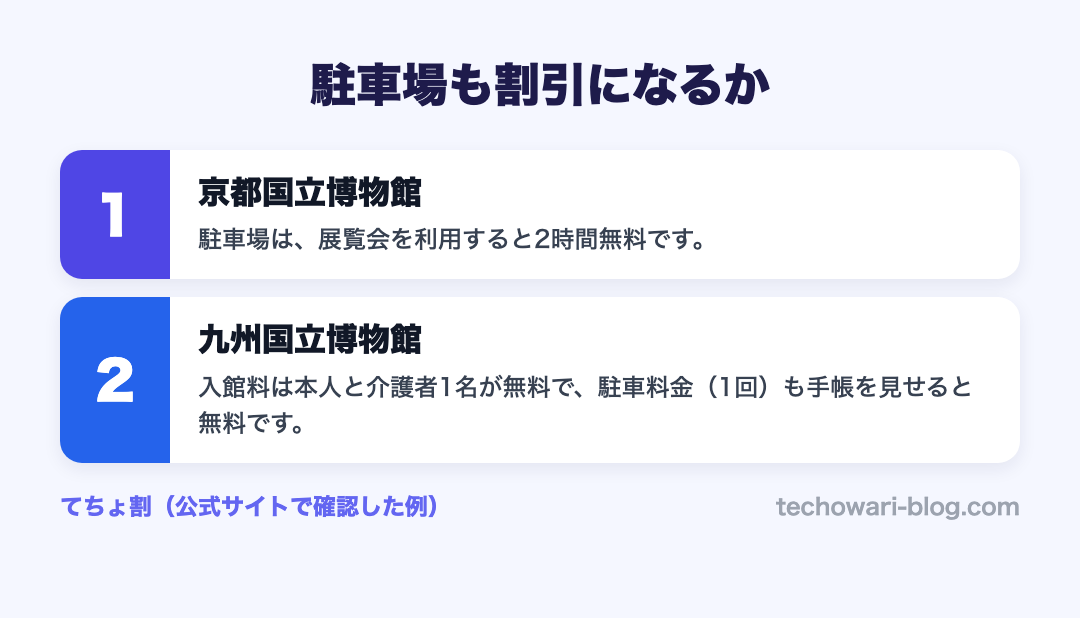 駐車場も割引になるか